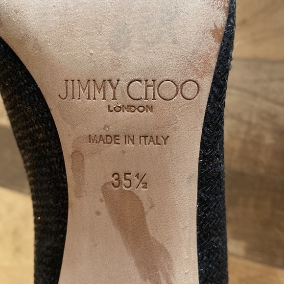 JIMMY CHOO glitter pumps size 35.5 - Picture 5 of 8